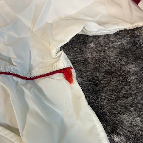 Vintage University of Oklahoma Women's Cream Pullover Windbreaker Jacket - Picture 5 of 6